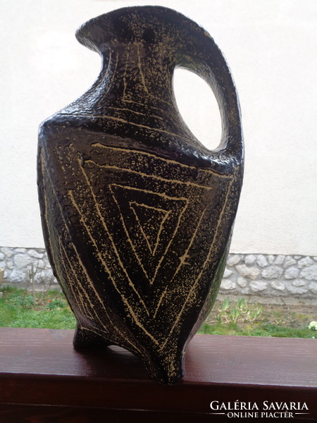 Pesthidegkút floor vase from the sixties, 40 cm