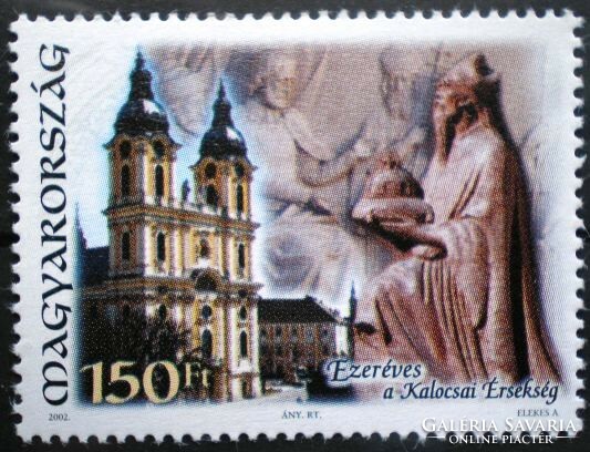 S4660 / 2002 archdiocese of Kalocsa stamp postal clerk