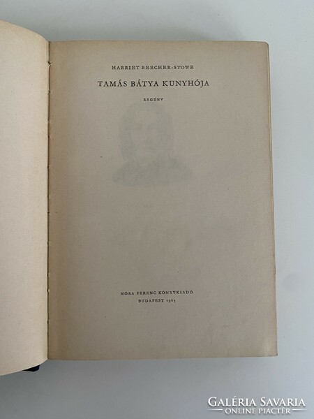 Tomás H. Beecher-stowe's hut 1963 móra ferenc book publisher