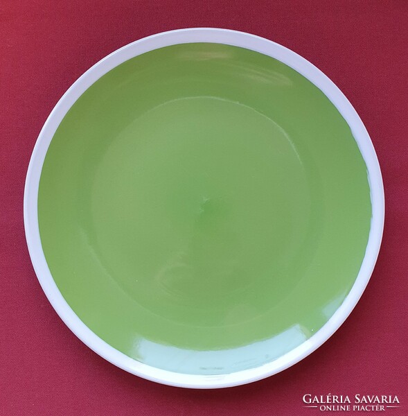 Green porcelain serving bowl plate Easter decoration