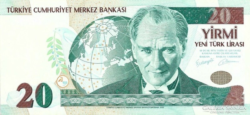 20 Lira 2005 Turkey is beautiful