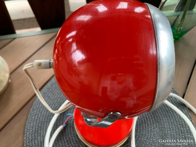 Retro deer red table lamp / space age / mid century '70s, works