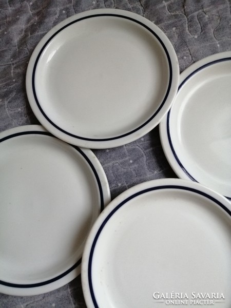 Blue striped canteen plate 4 pieces