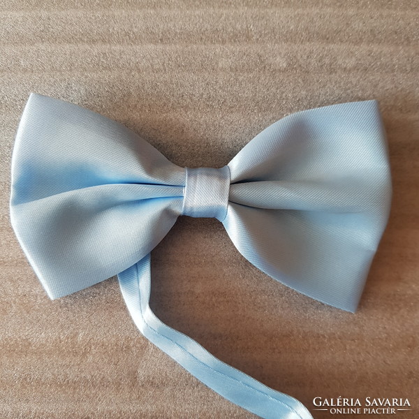 Wedding nyk04 - light blue satin bow tie 70x125mm