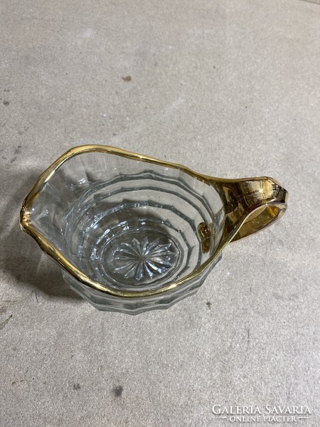 Art deco davidson jacobean pressed glass pourer, 21 x 18 cm. 3046