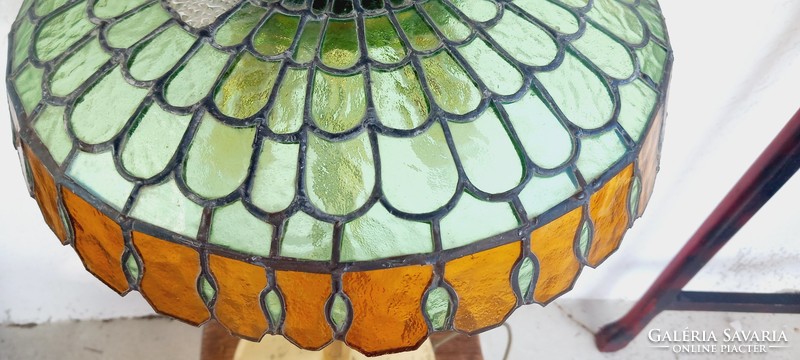 Vintage Olasz asztali Tiffany lámpa ALKUDHATÓ Art deco design