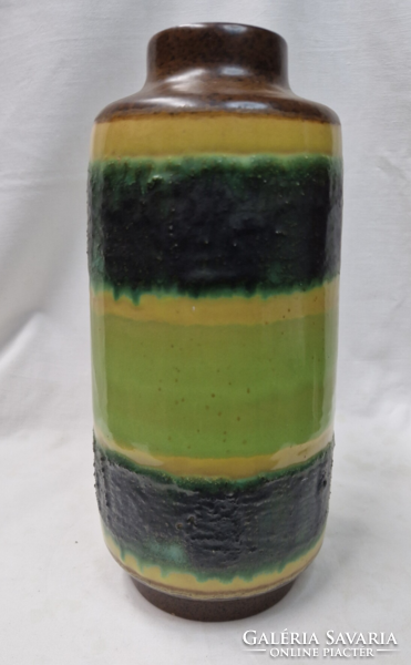 Nagyméretű dekoratív mázas kerámia váza hibátlan állapotban 28 cm.