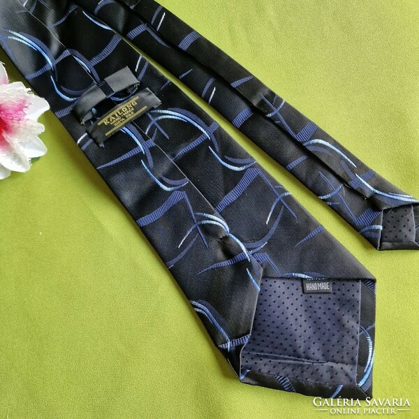 Wedding nyk75 - dark blue silk tie