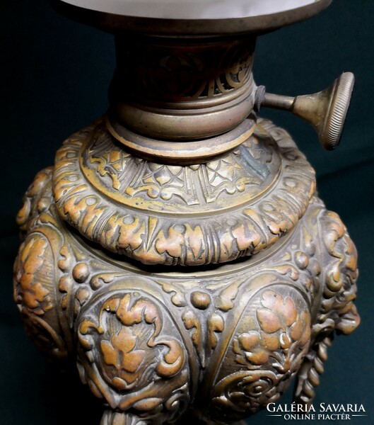 Dt/391 - rudolf ditmar sonnenbrenner - beautiful Austrian neo-baroque copper oil lamp