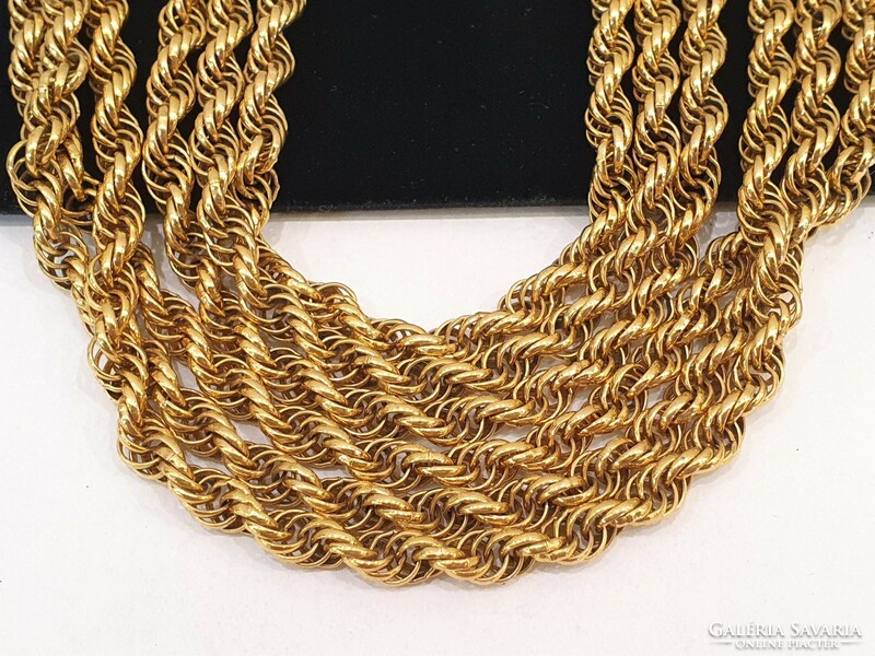 Monet new york 1960's 18kt gold plated marked necklace