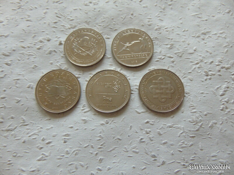 Lot of 5 commemorative 50 HUF coins! 02