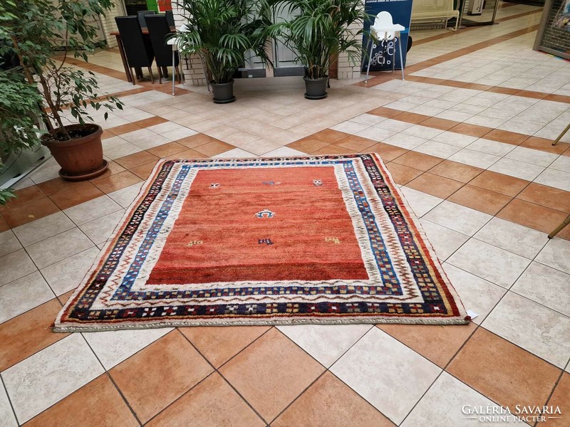 Original Iranian gabbeh 205x208m hand knotted wool carpet bfz571