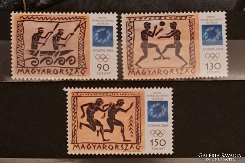 2004 sport,, olimpia Magyar postatiszta bélyeg sor  A/1/2
