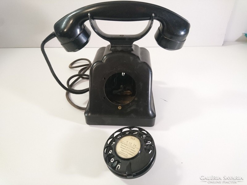 Régi Svájci tárcsás telefon külső csengőkkel az 1950-es évekből. Kérem olvassa el a leírást!