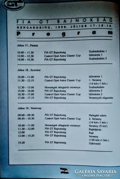 Fia grand touring championship hungaroring 1998.