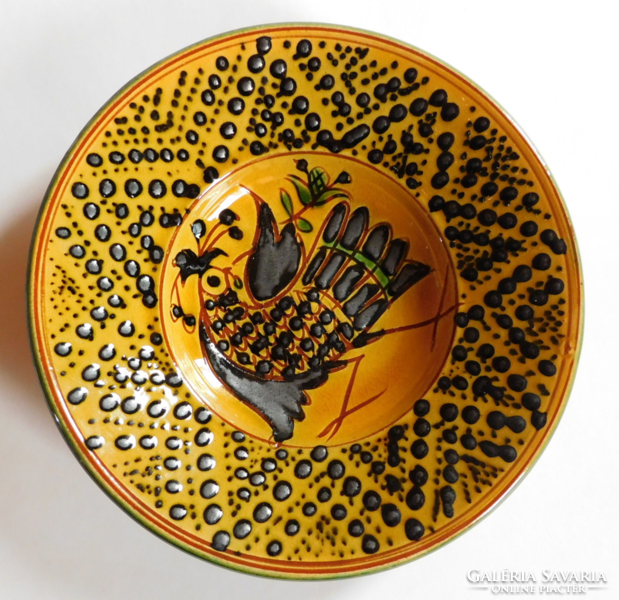 Madaras folk ceramic bowl 16.5 Cm