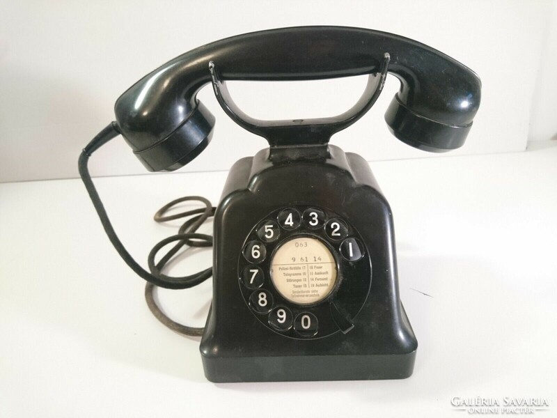 Old Swiss dial telephone with external bells from the 1950s. Please read the description!