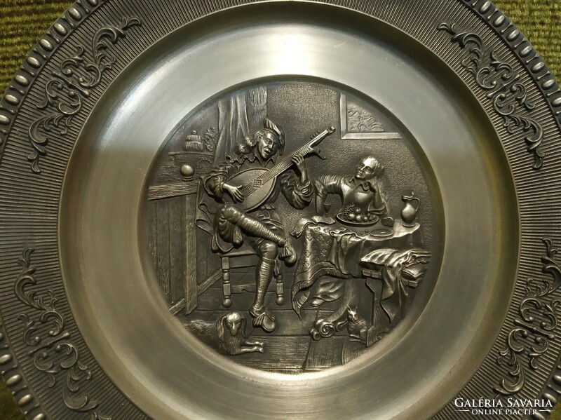 Wmf zinn pewter decorative plates, rembrandt and hendr. Sorgh