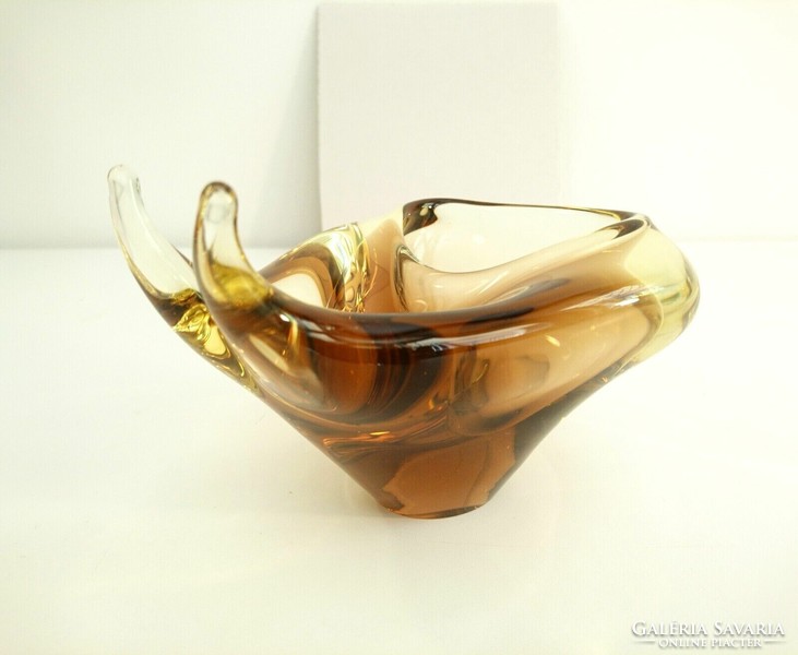 Vintage Cseh üveg csiga hamutál az 1960-as évekből - Miroslav Klinger Design