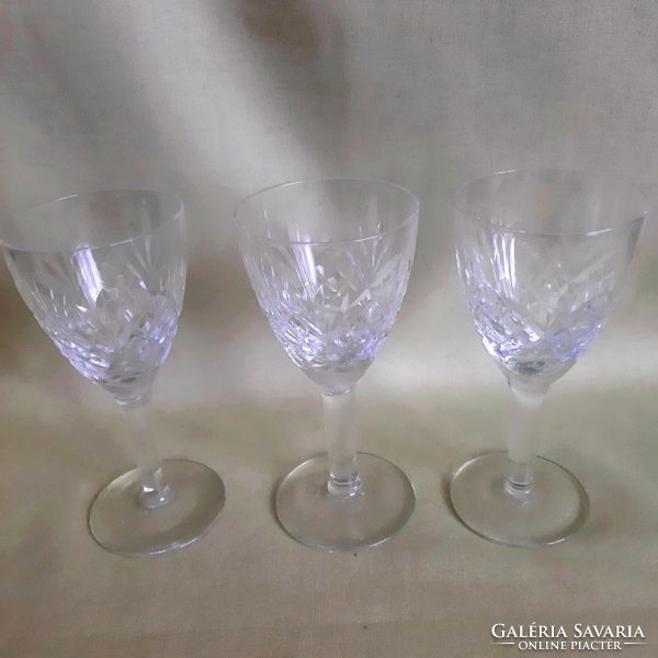 Talpas kristály pohár ( 3 darab)
