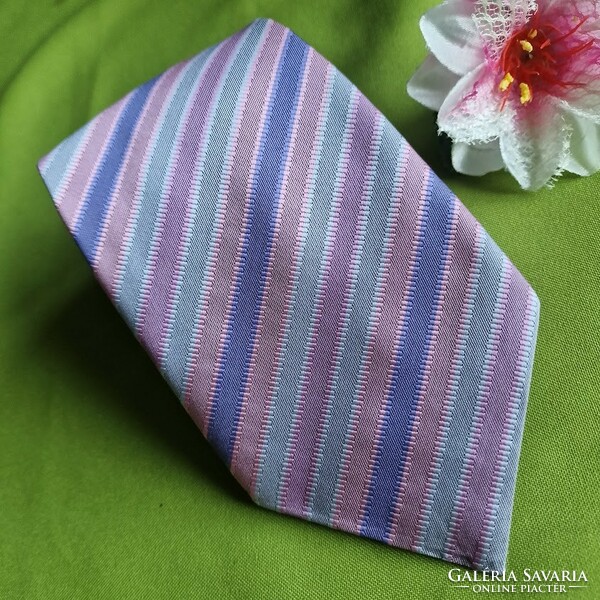 ESKÜVŐ NYK54 - Lila csíkos selyem nyakkendő