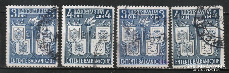 Jugoszlávia  0248 Mi 422-425       2,20 Euró