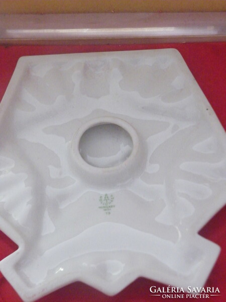 Hollóházi porcelán BM Határőrség emlékplakett dobozában
