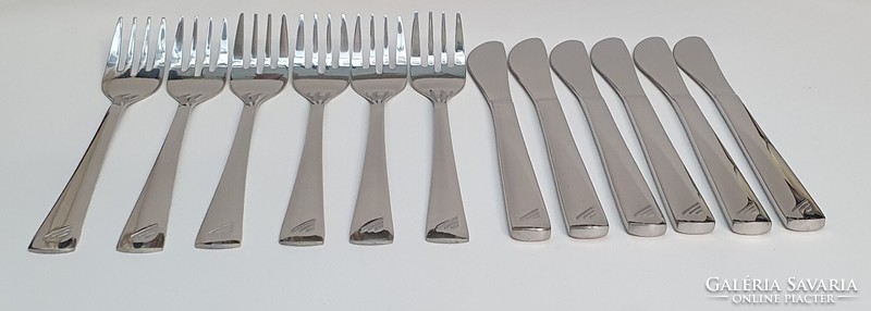 Malév first class knife + fork 12-piece package.