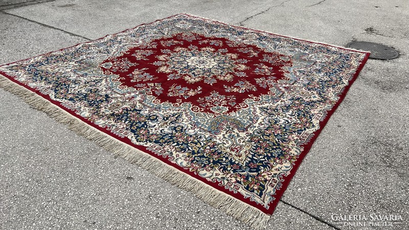 3556 Iranian kirman square hand knotted wool Persian carpet 300x300cm free courier