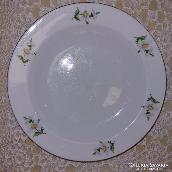Alföldi margaréta mintás, porcelán mély tányér