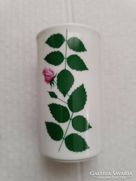 Arzberg rózsaszín rózsa porcelán váza - hibátlan állapotban