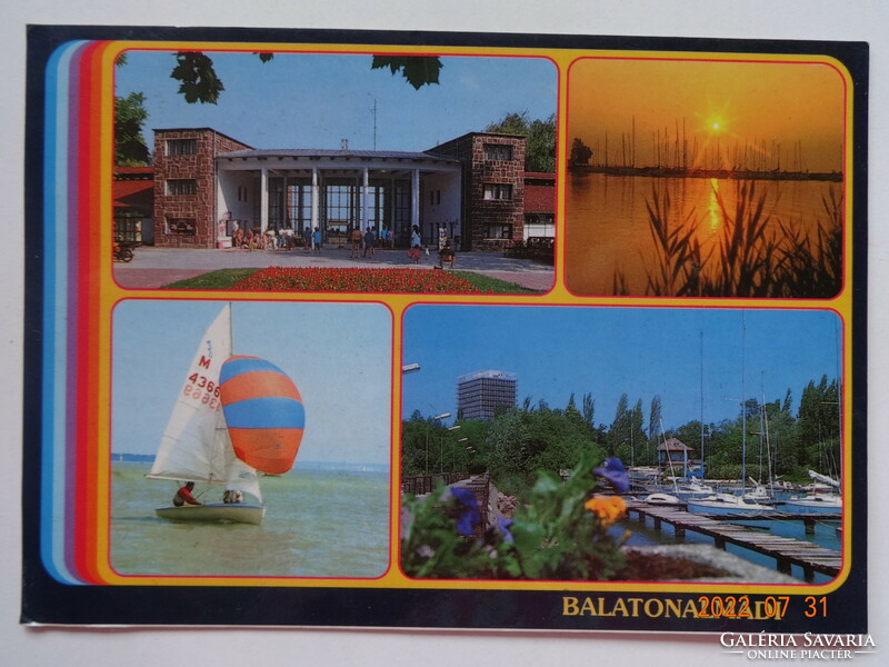 Régi, retró képeslap: Balatonalmádi, üdvözlet Balatonalmádiból