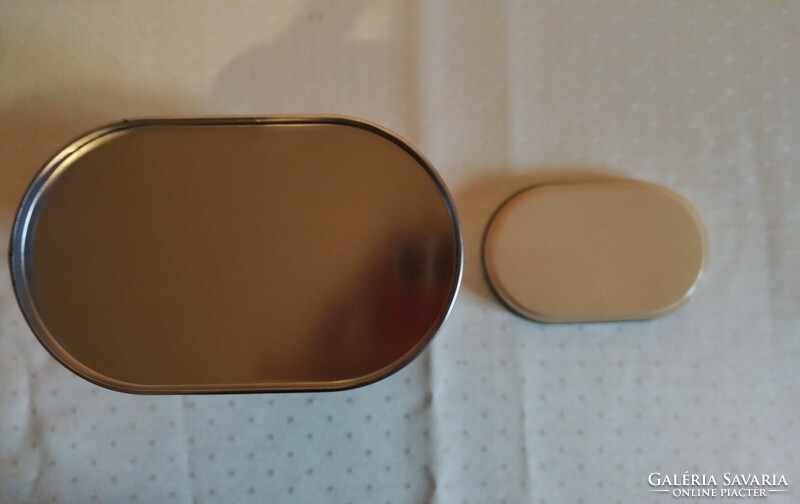 Butter colored metal coffee box (new)