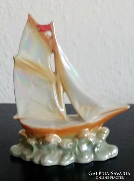 Retro. Porcelain sailboat for sale in good condition