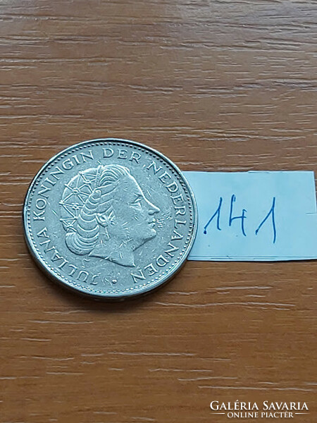Netherlands 2 - 1/2 gulden 1970 nickel, Queen Juliana 141.
