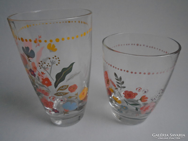 2 pcs. New Italian, thick-walled glass.