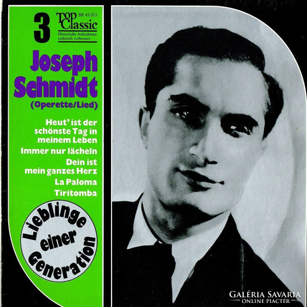 Joseph schmidt - joseph schmidt (operetta/lied) (lp, comp)