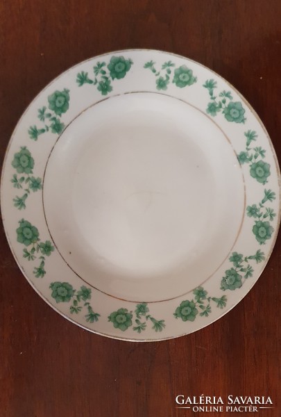 Chinese cake bowl with green pattern