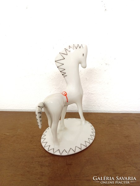Retro Hungarian aquincum porcelain. Horse. Paripa.
