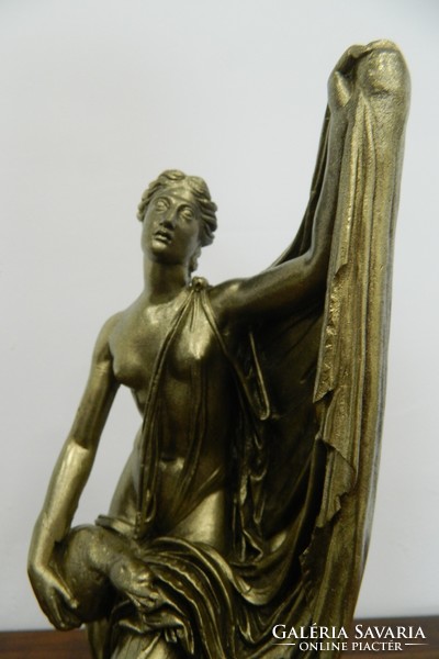 Antique art nouveau bronzed plaster statue / ornament (numbered)