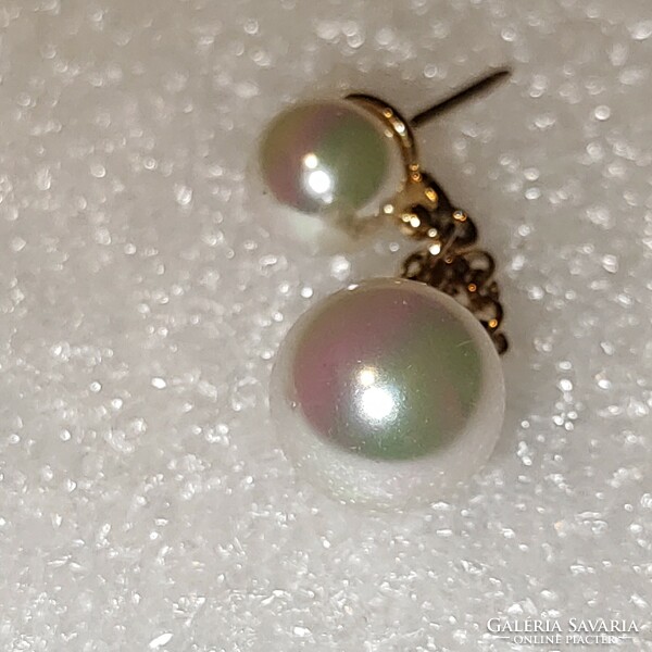Original 1 Majorica pearl gold-plated silver earring pendant for pearl replacement