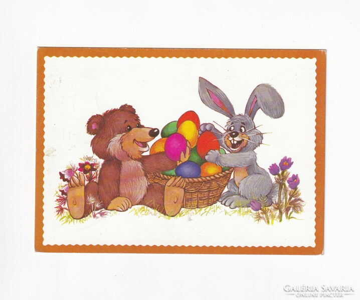 H:23 Húsvéti Üdvözlő képeslap képzőművészeti
