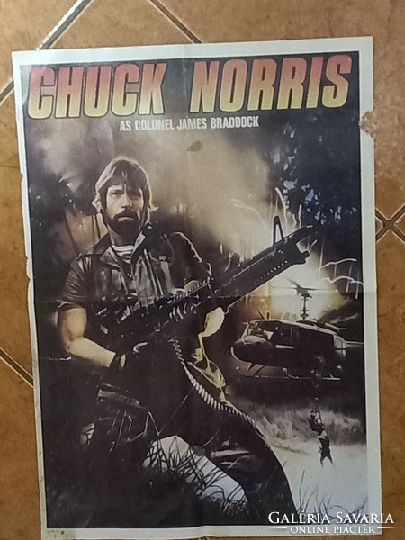 1987-Disappeared in battle // chuck norris // poster (30x42cm)