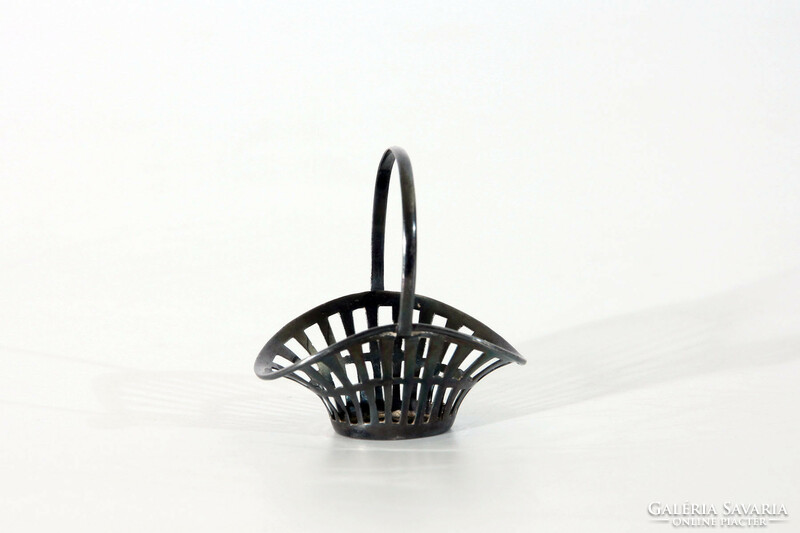 1900. Martin mayer silver ring holder basket | art nouveau mini jewelry holder with lugs
