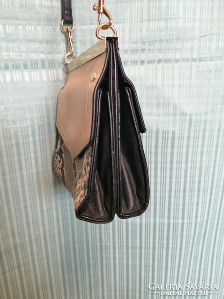 Women's 2-compartment shoulder bag, side bag, small bag.