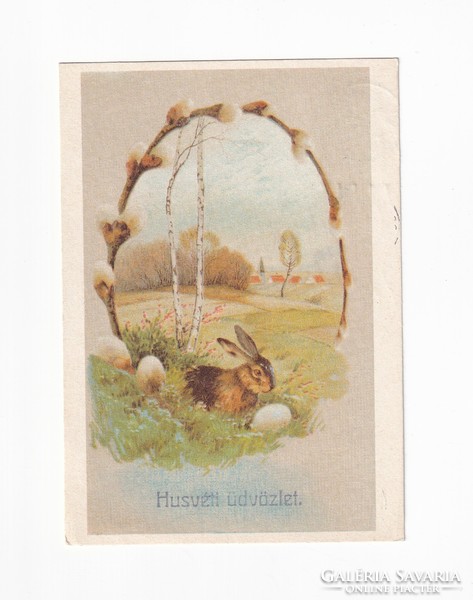 H:28 Húsvéti Üdvözlő képeslap R/K