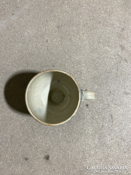 Korondi glazed ceramic cup, 10 x 8 cm. 3086