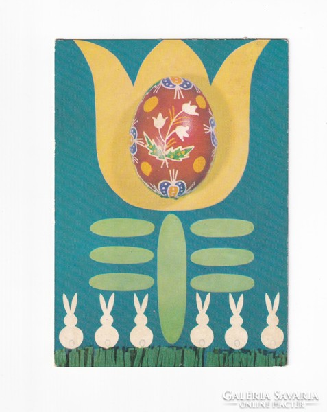 H:15 Húsvéti Üdvözlő képeslap Képzőművészeti