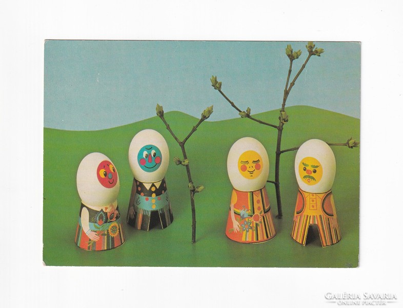 Mon: 19 Easter greeting card fine art postman 02