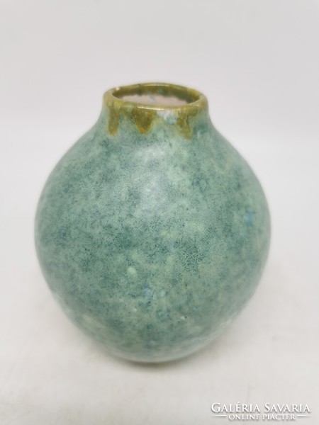 Retro vase, Hungarian applied art ceramics, 11.5 cm